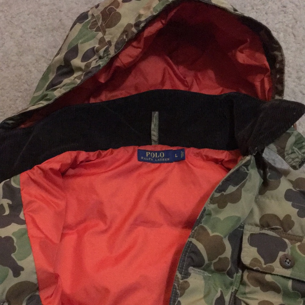 POLO RALPH LAUREN CAMO PRINT HEAVY COAT NWOT